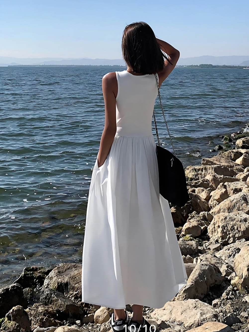 Leisure Crew Neck Long Dress - Picture 3 of 5